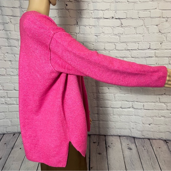 NWT New Vince Camuto Pink Center Seam Crewneck Sweater Size 1X - Picture 4 of 12